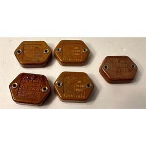 Lot of 5 DC Mica transmitting Capacitor Cornell Dubilier 2500-5000 DC Type A2/XM